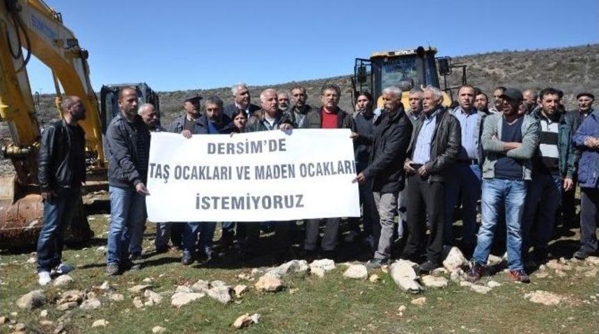 K&ouml;yl&uuml;lerden &rsquo;taş Ocağı&rsquo; Tepkisi