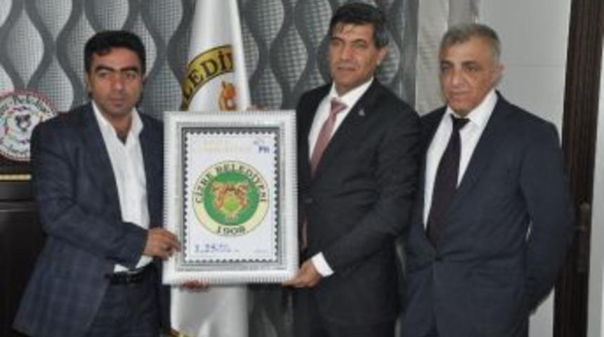 Şırnak Ptt Başmüdürlüğü, Cizre Belediyesi’ne Kurumsal Pul Bastırdı