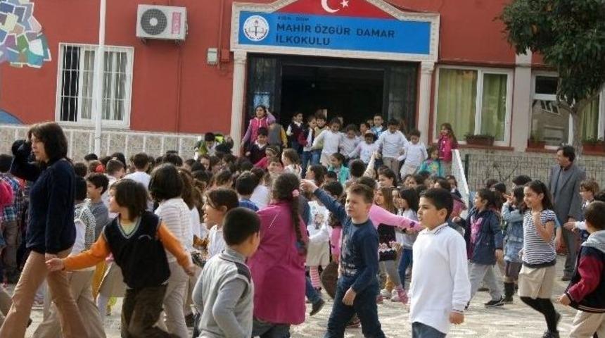Didim Mahir &Ouml;zg&uuml;r Damar İlkokulu&rsquo;nda Sivil Savunma Tatbikatı