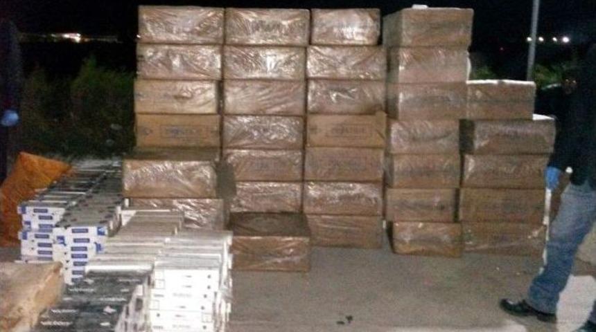 Konya&rsquo;da G&uuml;mr&uuml;k Ka&ccedil;ağı 140 Bin Paket Sigara Ele Ge&ccedil;irildi