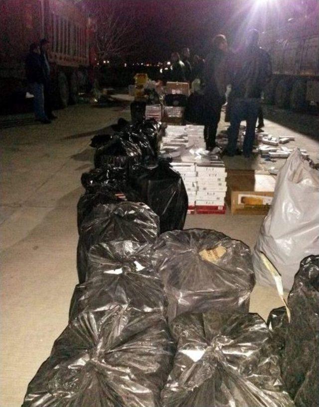 Konya’da Gümrük Kaçağı 140 Bin Paket Sigara Ele Geçirildi