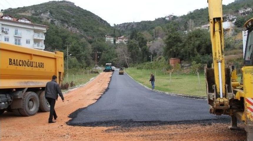 Mamadı Mevkinde Sıcak Asfalt &Ccedil;alışması Yapıldı