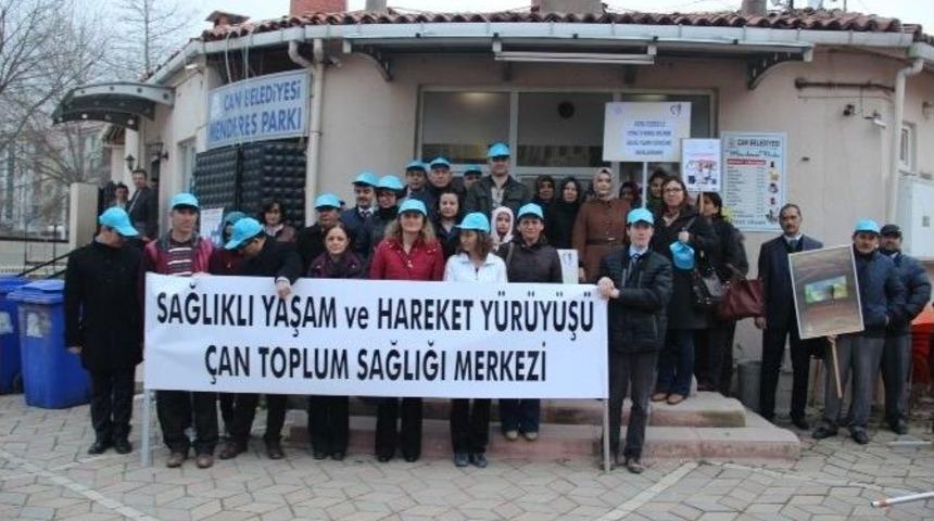 &Ccedil;an&rsquo;da Sağlıklı Beslenme Ve Hareketli Yaşam İ&ccedil;in Y&uuml;r&uuml;y&uuml;ş&uuml; D&uuml;zenlendi