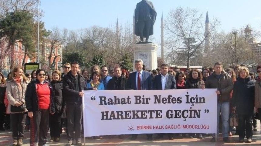 Edirne Halk Sağlığı M&uuml;d&uuml;rl&uuml;ğ&uuml;&rsquo;nden &rsquo;pulmoner Rehabilitasyon&rsquo; Etkinliği