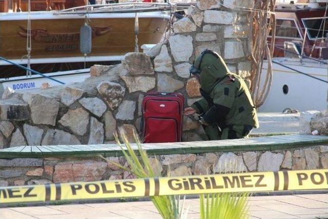 Bodrum&rsquo;da Ş&uuml;pheli Valiz Emniyeti Alarma Ge&ccedil;irdi 1