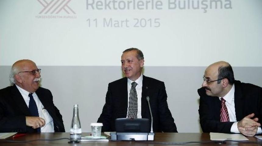 Cumhurbaşkanı Erdoğan, Y&ouml;k&rsquo;te Rekt&ouml;rlerle Bir Araya Geldi