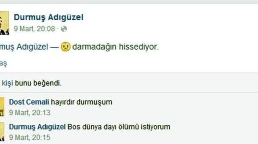 Facebook'ta '&ouml;l&uuml;m&uuml; Istiyorum' Diye Yazdı, Kazada &Ouml;ld&uuml;