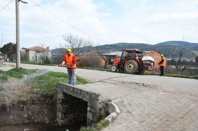 &Ccedil;an Belediyesi Haşereyle M&uuml;cadeleye Başladı 1