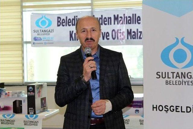 Sultangazi Belediyesi&rsquo;nden Muhtarlara Ofis Ve Kırtasiye Desteği 2