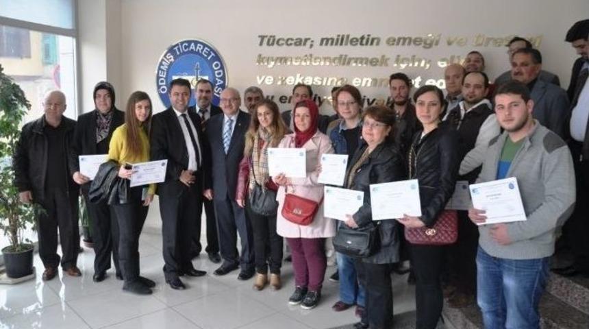 &Ouml;demiş&rsquo;te 29 Girişimci Daha Kosgeb&rsquo;ten Sertifikasını Aldı