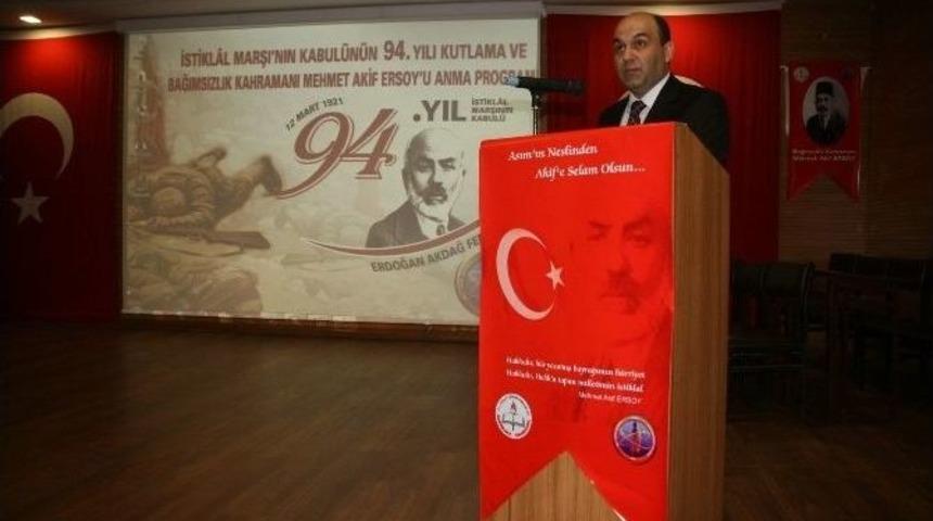 Yozgat&rsquo;ta İstiklal Marşı&rsquo;nın Kabul&uuml;n&uuml;n 94&rsquo;&uuml;nc&uuml; Yılı Kutlandı