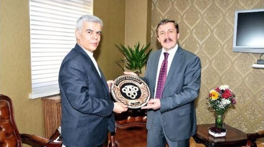 İran İslam Cumhuriyeti Erzurum Başkonsolosukasimi&rsquo;den Rekt&ouml;r &Ccedil;apoğlu&rsquo;na Ziyaret