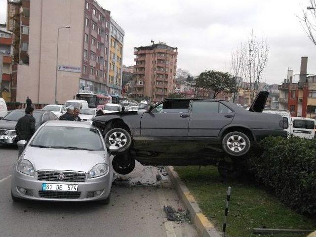 Trabzon’da İlginç Kaza