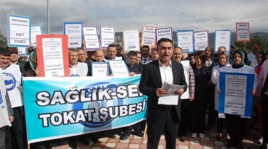 Sağlık&ccedil;ılardan 14 Mart Tıp Bayramı &Ouml;ncesi Eylem