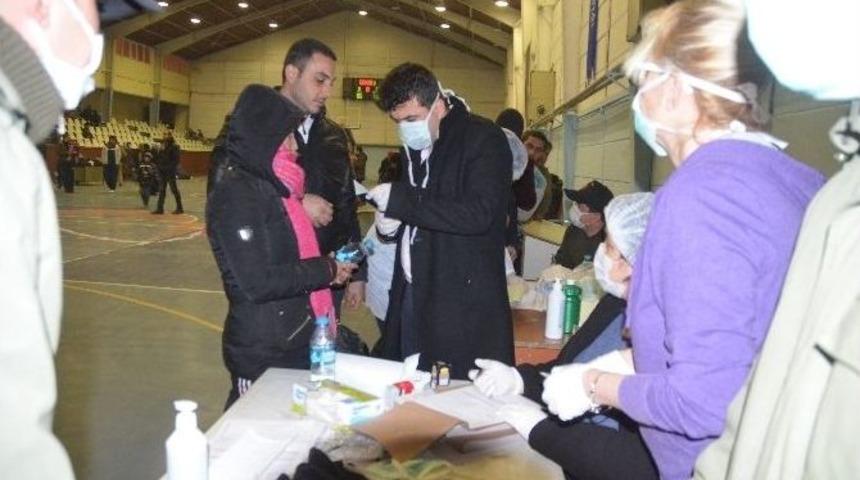 337 Ka&ccedil;ak G&ouml;&ccedil;men Spor Salonunda Sağlık Kontrol&uuml;nden Ge&ccedil;irildi