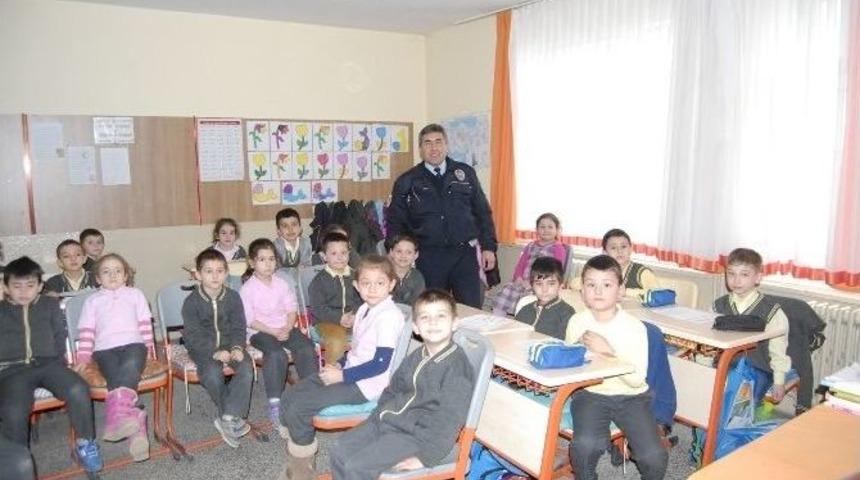 Malkara Polisinden &Ouml;ğrencilere Trafik Dersi