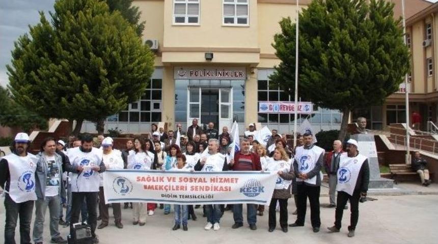 Didim&rsquo;de Sağlık&ccedil;ılar İş Bıraktı