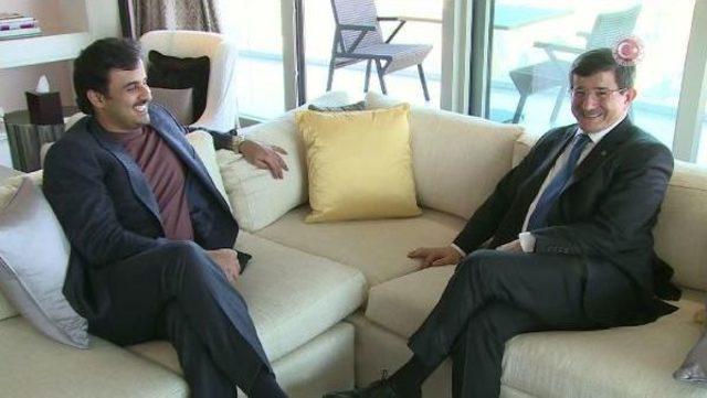 Başbakan Davutoğlu Katar Emiri El Sani Ile G&ouml;r&uuml;şt&uuml; 1