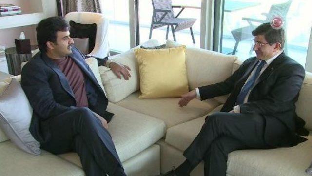 Başbakan Davutoğlu Katar Emiri El Sani Ile G&ouml;r&uuml;şt&uuml; 3