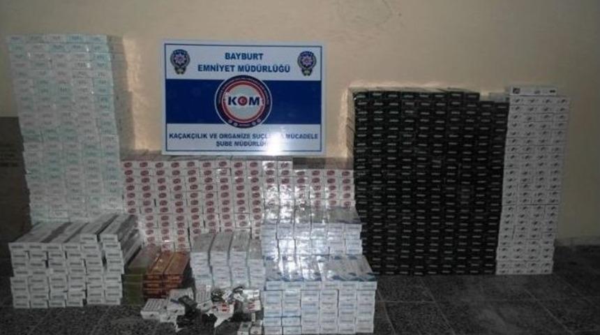 Bayburt&rsquo;ta 9 Bin 340 Paket Ka&ccedil;ak Sigara Ele Ge&ccedil;irildi