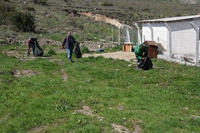 Aliağa’da Hayvan Barınaklarına Bahar Temizliği