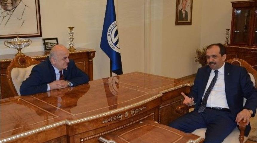 Balta&rsquo;dan Kt&uuml; Rekt&ouml;rl&uuml;ğ&uuml;&rsquo;ne Ve Ensar Vakfına Ziyaret