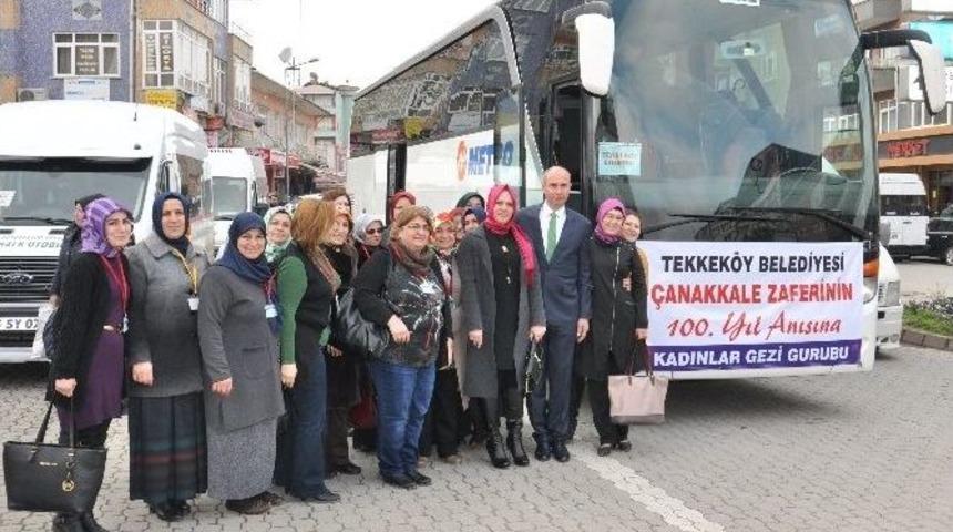 Başkan Togar Tekkek&ouml;yl&uuml; Bayanları &Ccedil;anakkale&rsquo;ye Uğurladı