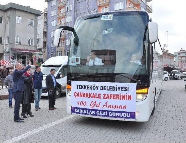 Başkan Togar Tekkeköylü Bayanları Çanakkale’ye Uğurladı