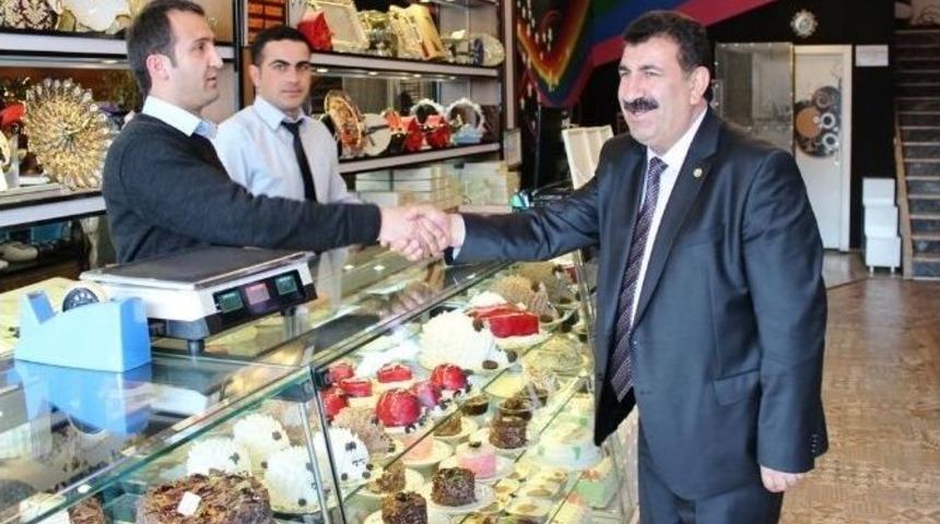 Ak Parti Milletvekili Aday Adayı Nihat &Ccedil;elik&rsquo;ten Esnaf Ziyareti