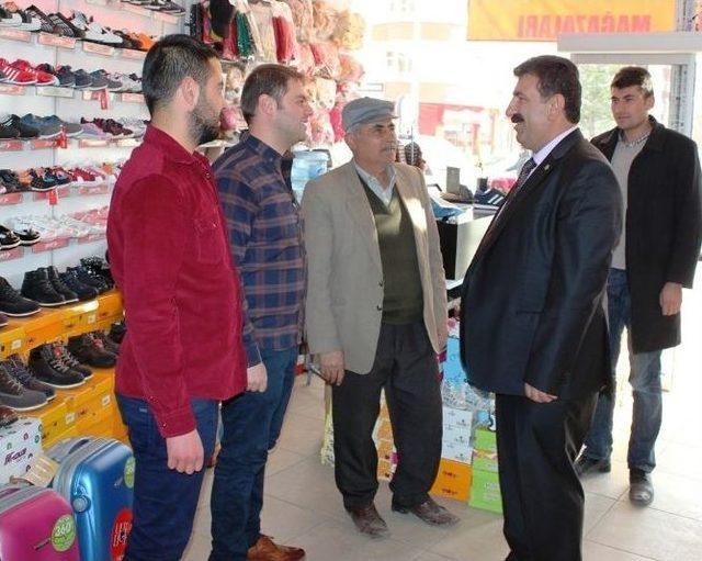 Ak Parti Milletvekili Aday Adayı Nihat &Ccedil;elik&rsquo;ten Esnaf Ziyareti 1