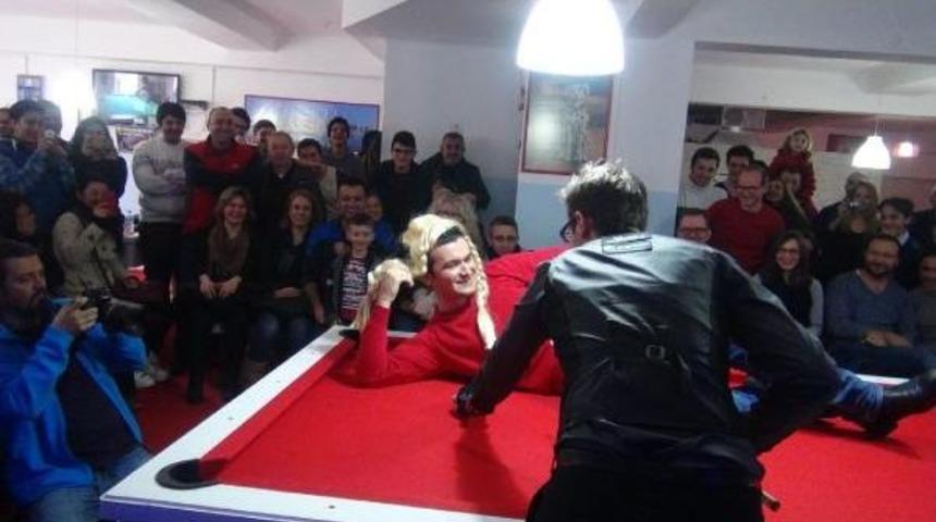 Şampiyon Fransız Bilardocudan Edirne'de Artistik Şov