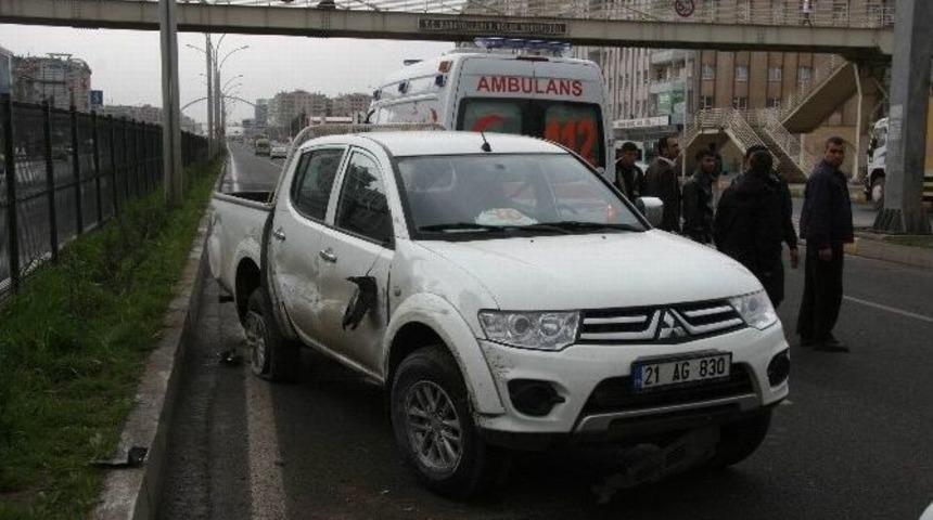 Diyarbakır&rsquo;da Trafik Kazası 1 Yaralı