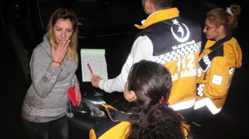 Alkoll&uuml; Kadın, Polise Ve Sağlıkl&ccedil;ılara Zor Anlar Yaşattı