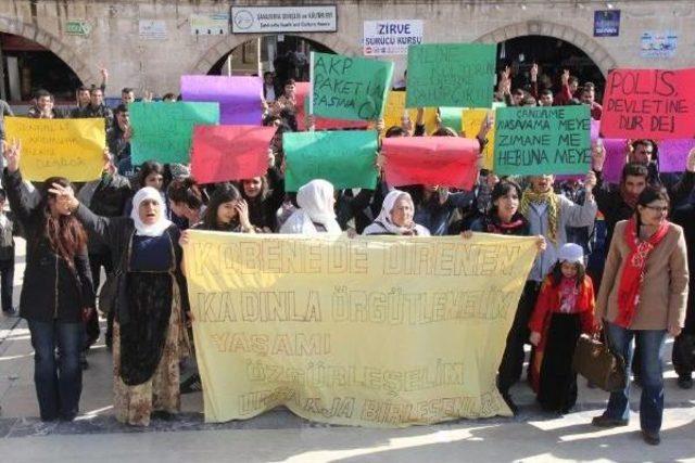 Şanlıurfa’Da Dbp'li Kadınlardan Yürüyüş