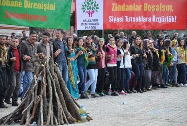 İslahiye'de Hdp'lilerden Nevruz Kutlaması