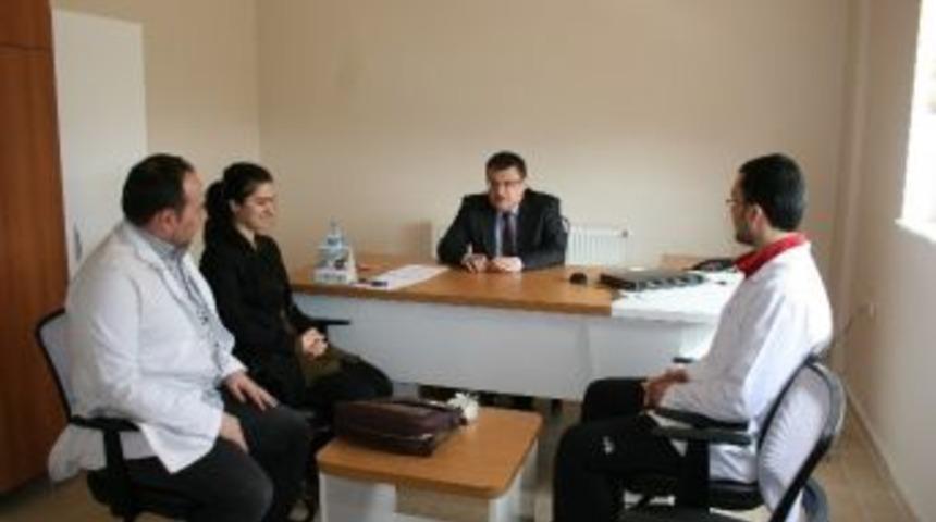 Kaymakam Ada, Toplum Sağlığı Merkezinde İncelemede Bulundu