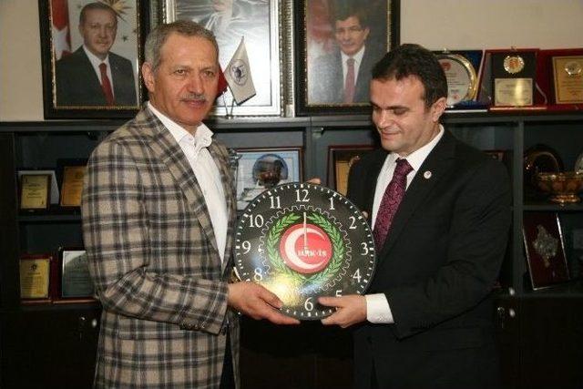 Sendikalardan Başkan Dişli&rsquo;ye Ziyaret 1