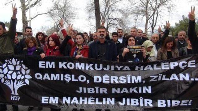 Gaziantep'te Hdp'lilerden Halepçe Protestosu