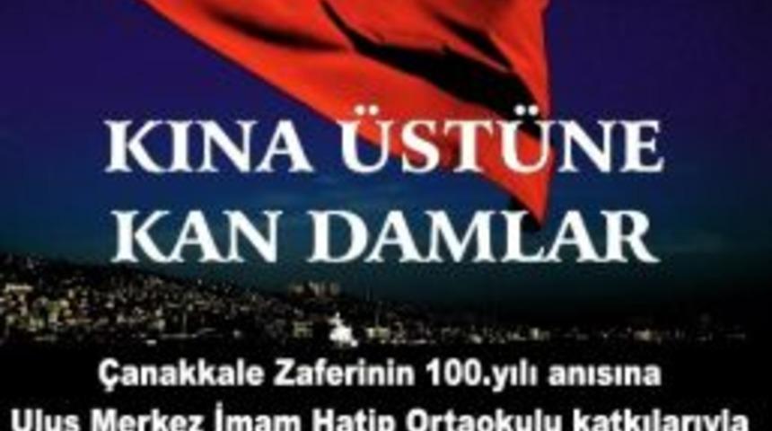 Ulus&rsquo;ta Kına &Uuml;st&uuml;ne Kan Damlar Tiyatrosu Sahnelenecek