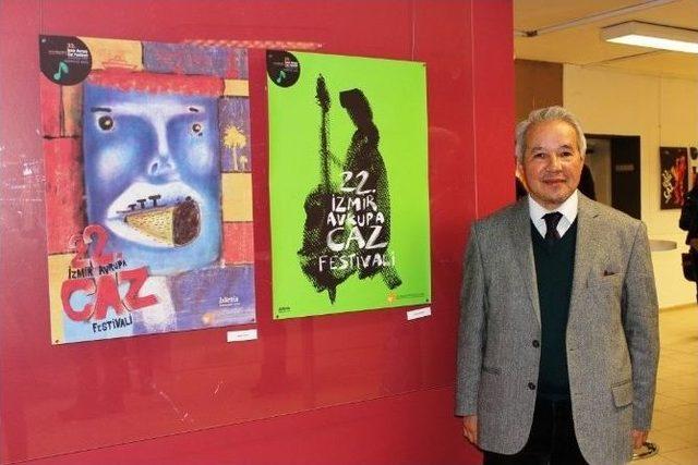 &ldquo;22&rsquo;nci Uluslar Arası İzmir Avrupa Caz Festivali Afiş Yarışması&rdquo; Eserleri Sergilendi 1