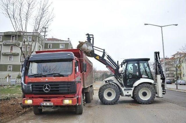 Karaman’da Yol Ve Kaldırım Çalışmaları