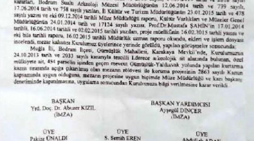 Bodrum'da Tarihi Mezarların &Uuml;zerinin Kapatılmasında Tartışmalar B&uuml;y&uuml;yor