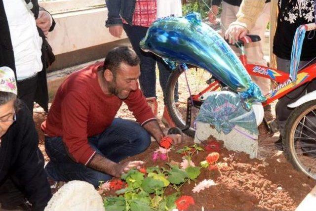 Sudenaz'ın Mezarına Çok Istediği Bisiklet Konuldu