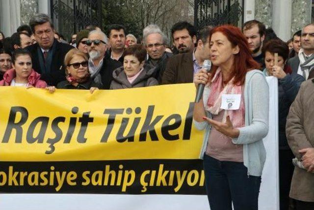 İstanbul Üniversitesi Rektör Adayı Raşit Tükel Için Destek Yürüyüşü