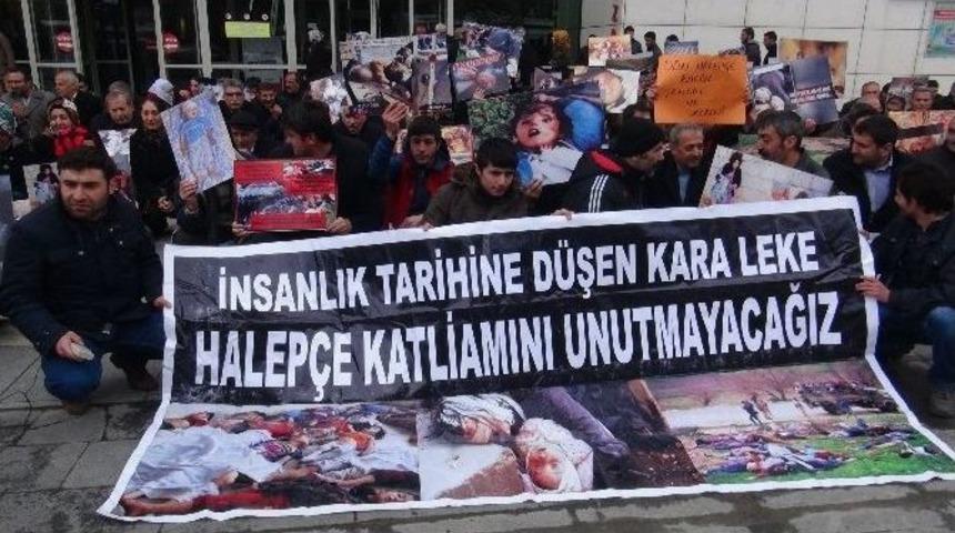 Halep&ccedil;e Katliamı Tatvan&rsquo;da Kınandı