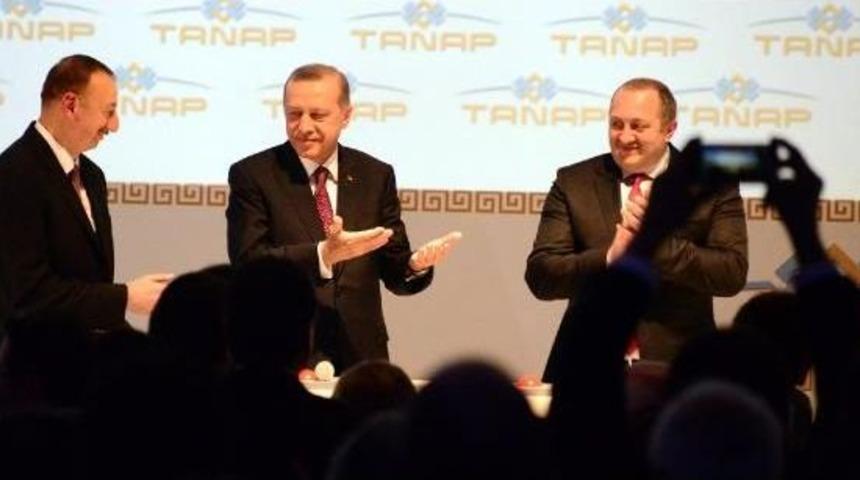 Cumhurbaşkanları Erdoğan, Aliyev, Margvelaşvili Kars'ta Tanap'ın Temelini Attı