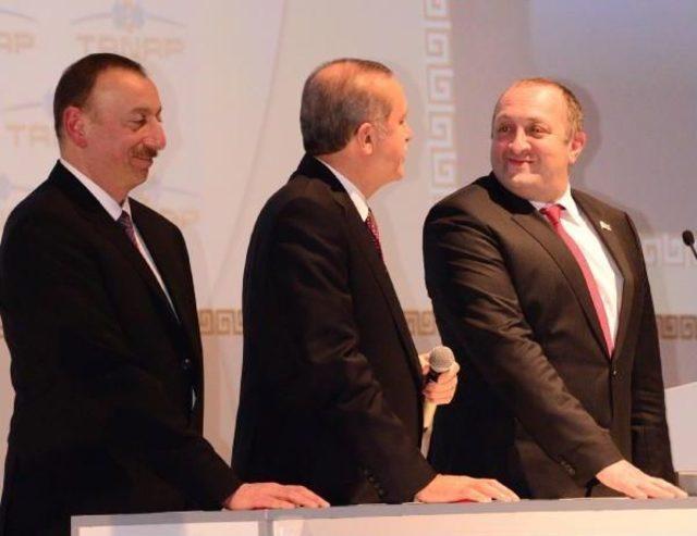 Cumhurbaşkanları Erdoğan, Aliyev, Margvelaşvili Kars'ta Tanap'ın Temelini Attı