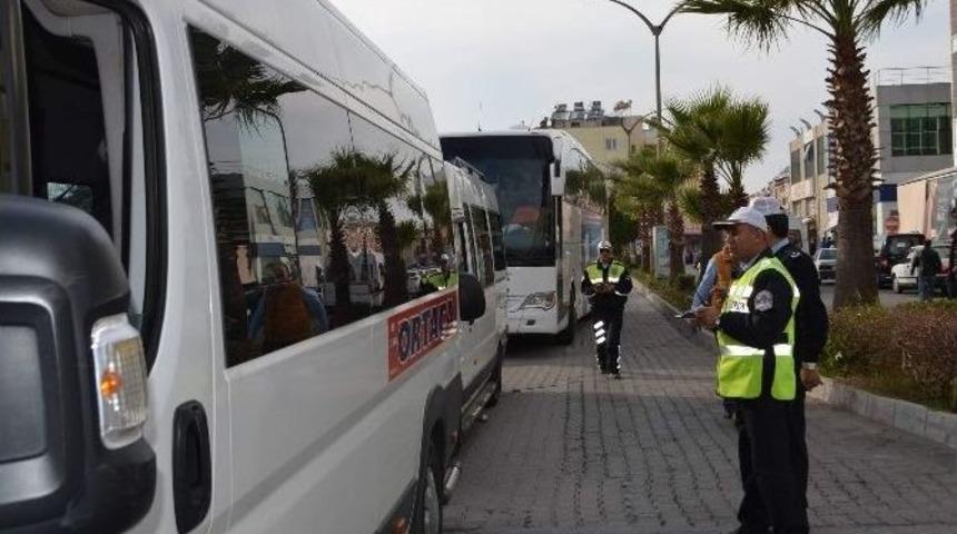 Ortaca&rsquo;da Servis Ara&ccedil;larına Sıkı Denetim