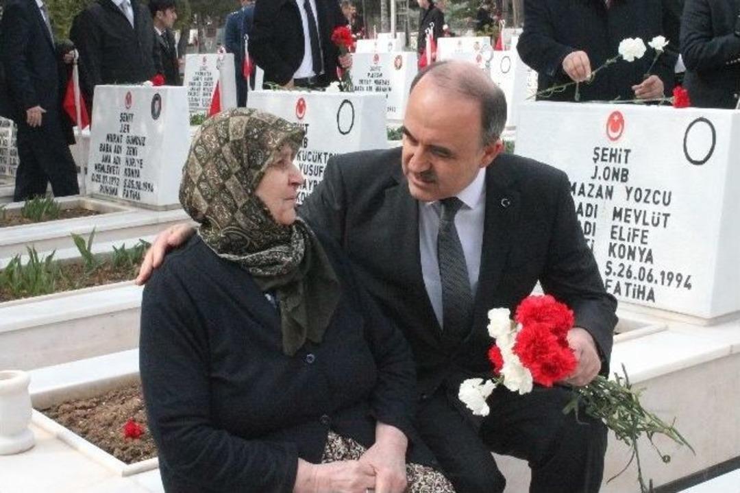 Konya&rsquo;da Şehitler Anıldı