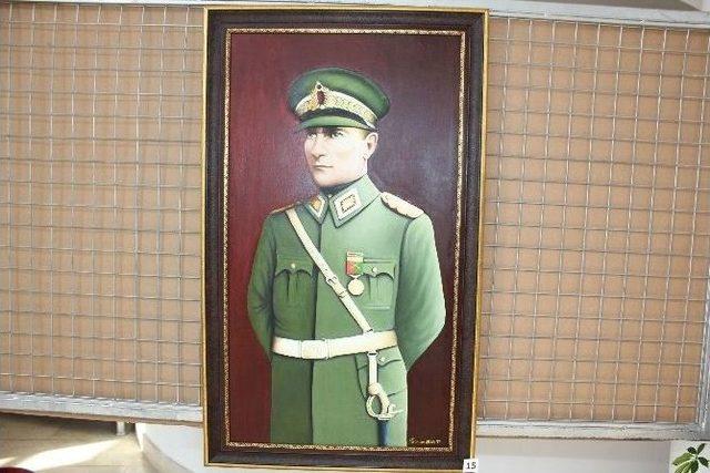 &Ccedil;anakkale Zaferi&rsquo;nin 100. Yılında Urla&rsquo;da Atat&uuml;rk Resimleri Sergisi 1